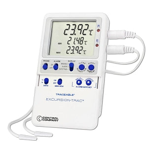 Control Excursion-Trac USB Datalogging Refrig / Frez Thermomers - Excursion-Trac Thermometer with 2 Bullet Probes - 6433