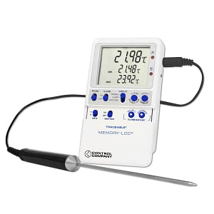 Contol Co Memory-Loc USB Refrig / Freezer Thermometers - Memory-Loc USB Refrigerator / Freezer Thermometer with Stainless Steel Probe - 6445