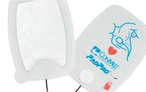 Conmed Multifunction Electrodes - PadPro Radiotranslucent Electrode, Adult, Pre-Connect Packaging - 2516P-PC