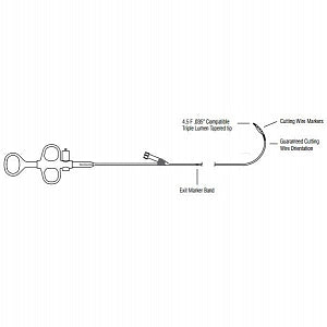 Conmed Apollo Tapered Dbl Tip Papillotomes - Apollo 3 Tapered-Tip Papillotome, 4.5 Fr, Double Lumen - 7100AC