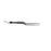 Conmed Bend-A-Beam Malleable ABC 9" Surgical Hand Piece - BiPolar Forceps with Cushing Serrated Tip, Bayonet, Insulated, 7.5" - 7-809-9