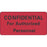 Label Paper Permanent Confidential For 2" X 1" Red 500 Per Roll