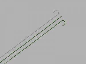 Cook Inc Amplatz Extra-Stiff Wire Guides - Amplatz Support Wire Guide, Extra-Stiff, PTFE-Coated Stainless Steel, 0.035" Diameter, 260 cm Length - G03562