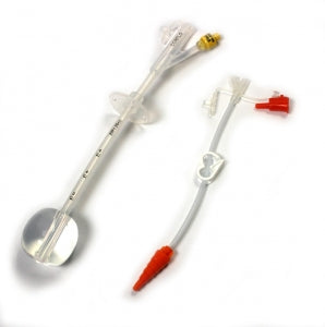 Avanos Medical, Inc. CORFLO Dual & Triple Gastrostomy Tubes - Gastrostomy Tube, Dual, Red, 18 Fr, 5 cc - 32-0518