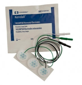 Cardinal Health Kendall Cloth Prewired Neonatal Electrodes - Kendall Prewired Neonatal Electrodes with Large Cloth - 31424735