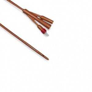 Cardinal Health Dover Silver Foley Catheters - Dover Silver Silicone Catheter, 30 cc, 3-Way, 28 Fr - 8887665283