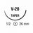 Covidien SURGILON BLACK on V-20 Needle - Surgilon Black Suture, 2/0, 5 x 30, T-5/V-20 - 88861967-52