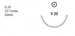 Medtronic Usa Velosorb Undyed Absorbable Suture - Undyed V-20 Velosorb Suture, 4-0 30" - CV-415