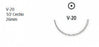 Medtronic Usa Velosorb Undyed Absorbable Suture - Undyed V-20 Velosorb Suture, 4-0 30" - CV-415