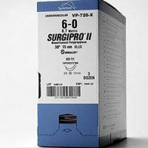 Medtronic Surgipro II Sutures - Surgipro-II Suture, Blue, 4/0, 30", V-20 - VP-831-X
