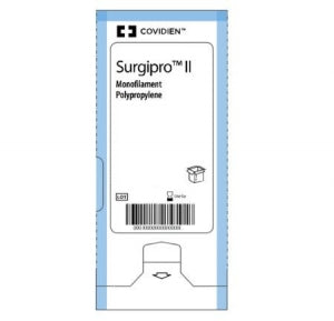 Covidien Surgipro-II & Surgilon Sutures - Surgipro-II Suture, Blue, Size 5/0, 30", CV-2 Needle - VP-870-X