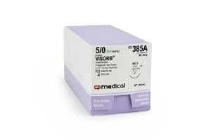 CP Medical Visorb Violet Synthetic Absorbable Suture - Visorb Absorbable 5/0 Suture, C-3, Violet, 18" - 385A