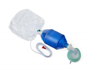 Medline Adult Bag Valve Mask (BVM) Manual Resuscitators - Adult Manual Resuscitator with Bag Reservoir - CPRM1116