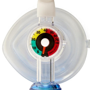 Medline Adult Bag Valve Mask (BVM) Manual Resuscitators - Adult Manual Resuscitator with Tube Reservoir, Filter, PEEP Valve, Manometer, Adult Medium Mask and 7' Oxygen Tube - CPRM1126FPWM