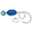 Medline Adult Bag Valve Mask (BVM) Manual Resuscitators - Adult Manual Resuscitator with Tube Reservoir, Filter, PEEP Valve, Manometer, Adult Medium Mask and 7' Oxygen Tube - CPRM1126FPWM
