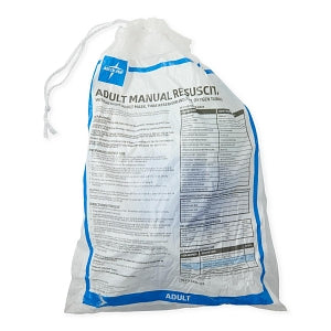 Medline Adult Bag Valve Mask (BVM) Manual Resuscitators - Adult Manual Resuscitator with Tube Reservoir - CPRM1126