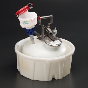 CP Lab Safety ECO Funnel Systems - 4" Funnel System, Quick-Disconnect, Polypropylene, 2 gal. - EF-4-38-62-SYS