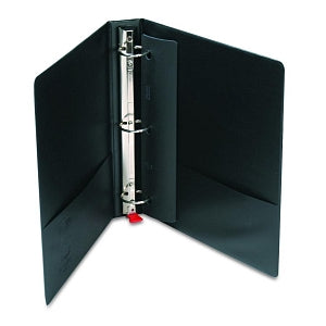 Cardinal Brands EasyOpen Ring Binders - 1.5" EasyOpen Locking 3-Ring Binder, Black - 18822