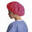 Medline Single-Ply Polypropylene Bouffant Caps - Single-Ply Spunbond Polypropylene Bouffant Caps, 24", Red - CRI1009