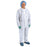 Medline Medium-Weight Spunbond Coveralls - Spunbonded Coveralls with Straight Wrists and Ankles, Size XL, White - CRI3000