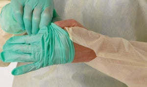 Medline Over-Head Coated Polypropylene Isolation Gowns - Medium-Weight Coated Overhead Isolation Gown, Yellow, Size Regular - CRI4500