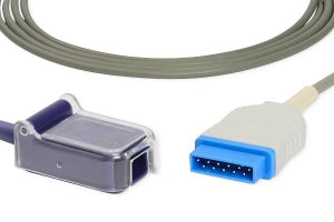 GE Healthcare SpO2 Compatible Adapter Cables - SpO2 Cable, Compatible with Nellcor, Oximax, 3M and DASH 4000 Monitoring Equipment - 2021406-001