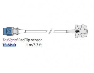 GE Healthcare Technology TruSignal Sensors and Cables - TruSignal Pediatric Soft Sensor, 1 m - TS-SP-D