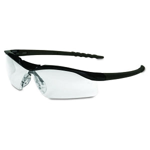 MCR Safety Dallas Wraparound Safety Glasses - Dallas Wraparound Safety Glasses, Black Frame, Clear Lens - DL110