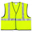 MCR Safety Class 2 Fluorescent Lime Safety Vests - Class 2 Safety Vest, Fluorescent Lime with Silver Stripe, Polyester, Size 2X-Large - VCL2SLXL2