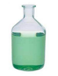 DWK Kimble Solution Bottle with Rubber Stopper - Narrow-Mouth Clear Solution Bottle, Glass, 2 L - 15093-2000