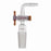 DWK Life Sciences Kimble Flow Control Inlet Adapter - Right-Angle Flow Control Inlet Adapter, PTFE Stopcock, 24/40 ST Joint, 130mm H - 185030-2440