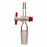 DWK Life Sciences Kimble Flow Control Inlet Adapter - Straight Flow Control Inlet Adapter, Glass Stopcock, 24/40 ST Joint, 130mm H - 186055-2440