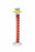 DWK Kimble Class B Cylinder w/Single Scale and Red Stripe - Class B TD Cylinder with Single White Scale and Red Stripe, Bumper, 2000 mL - 20024D-2000