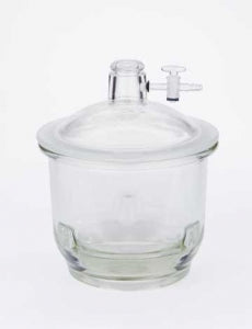 DWK Life Sciences Kimble Borosilicate Desiccator with Stopcock - DESSICATOR, LARGE, STPK, 200X310MM, SET - 21200-200