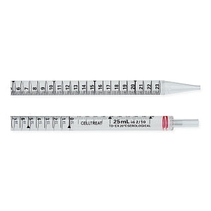Celltreat Standard Individually Wrapped Serological Pipets - Serological Pipet, Sterile, Individually Wrapped, Bag, 25mL - 229025B