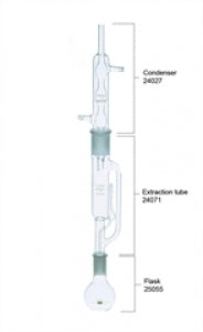 DWK Life Sciences Kimble Soxhlet Extraction Apparatus - Soxhlet Extraction Tube Only for 40mm Extractor Body - 24071-40