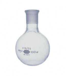 DWK Life Sciences Kimble Round Bottom Short Neck Flask - Round-Bottom Short-Neck Flask, 19/22 ST Joint, 500mL - 25277-500