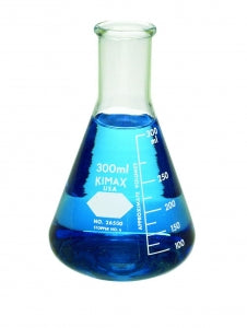 DWK Life Sciences Kimble Narrow Mouth Erlenmeyer Flask - KIMAX Narrow-Mouth Erlenmeyer Flask, White Scale, 25mL - 26500-25