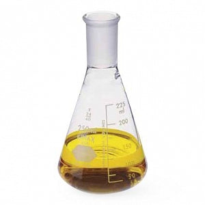 DWK KIMAX Narrow Mouth Erlenmeyer Flasks w/Capacity Scale - Narrow-Mouth Erlenmeyer Flask, 24/40, 250mL - 26510-250
