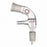 DWK Kimble Vacuum Adapter for Rotating Distillation Receiver - Distillation Filtration Adapter, Bent 105° with Vacuum Take-Off, 14/20 Joints, #1 Hose Connection - 276400-0000