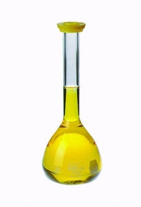 DWK Life Sciences Kimble Class B Volumetric Flask w/PE SnapCap - Class B Volumetric Flask with Polyethylene Snap Cap, 200 mL - 28010-200