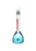 DWK Kimble Class A Volumetric Flask with Vertical Stripe - Class A Volumetric Flask with Vertical Stripe, Red Stripe, 25 mL - 28013-25