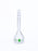 DWK Kimble Class A Volumetric Flask with Vertical Stripe - FLASK, VOLUME, CLASSA, GRN SCALE, 100ML - 28014E-100