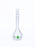 DWK Kimble Class A Volumetric Flask with Vertical Stripe - FLASK, VOLUME, CLASSA, GRN SCALE, 25ML - 28014E-25