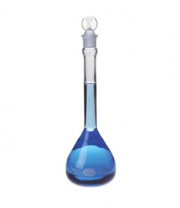 DWK Kimble Class B Vol. Flasks w / Std. Taper Glass Stopper - Class B Volumetric Flask with Standard Taper Stopper, 200mL - 28015-200
