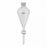 DWK Life Sciences Kimble Squibb Separatory Funnels No Stem - Replacement Funnel Only with LUBRI-FLOW Stopcock Barrel, 2000 mL Capacity, 150 mm Max. O. D. - 29048G-2000
