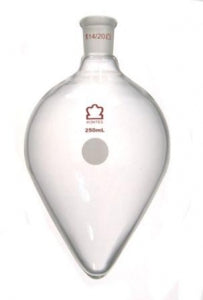 DWK Life Sciences Kimble Pear-Shaped Flasks - Pear-Shaped Boiling Flask, Heavy Wall, 19/22 Standard Taper Joints, 10 mL Capacity - 294260-0010