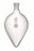 DWK Life Sciences Kimble Pear-Shaped Flasks - Pear-Shaped Boiling Flask, Heavy Wall, 19/22 Standard Taper Joints, 25 mL Capacity - 294260-0025