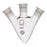 DWK Kimble Pear Shaped Three Neck Heavy Wall Distilling Flasks - FLASK 50ML 14/20 14/20 - 295740-0050