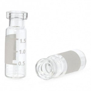 DWK Life Sciences Kimble Clear Autosampler Vials - 12X32 CLEAR GLS, 11MM A / S LG OPEN W. SPOT - 331232CLW